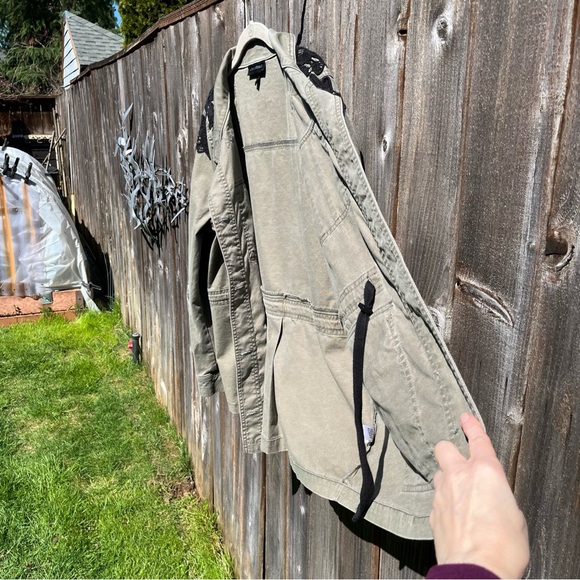 Lane Bryant military green utility army jacket  size 14/16 - Picture 4 of 17